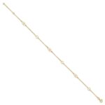 14K Polished Heart Links and Chain Plus Extender - Total Anklet - Image 2