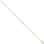14k Polished Infinity and Heart Anklet with Extender - Total Anklet - Image 2