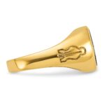 IBGoodman 10k Men's Polished and Grooved with Oval Onyx Blue Lodge Master Masonic Ring - Image 7