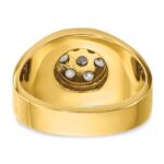 IBGoodman 14k Two-Tone 1 carat Lab Grown Diamond VS/SI+ G+ Complete Men's Cluster Ring - Image 5