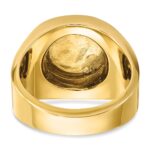 IBGoodman 14k Two-tone Men's Polished and Satin Round Cluster Ring Mounting - Image 7