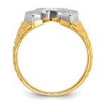 10k Two-Tone Fancy Ring Mounting - Image 2