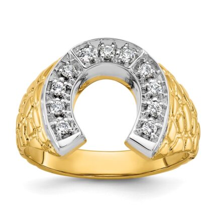 10k Two-Tone Fancy Ring Mounting