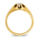 14k IBGoodman Men's 1/4 carat Diamond Complete Ring - Image 2