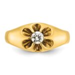 14k IBGoodman Men's 1/4 carat Diamond Complete Ring - Image 6