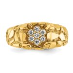 14k IBGoodman Men's Cluster Diamond Nugget Ring Mounting - Image 6