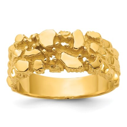 14k IBGoodman Men's Diamond Nugget Ring Mounting