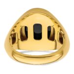 IBGoodman 14k 1/6 carat Lab Grown Diamond VS/SI+ G+ and Onyx Complete Men's Ring - Image 5