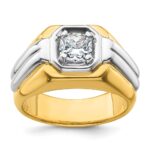 IBGoodman 14k Two-tone Polished Men's Ring Mounting