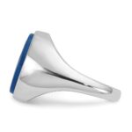 14k White Gold IBGoodman Men's Gemstone Ring Mounting - Image 5