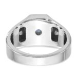 10kw IBGoodman Men's Sapphire Doublet Stone and Diamond Complete Ring - Image 7