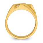 IBGoodman 14k Men's Polished 4-Stone 1/3 Carat AA Quality Diamond Ring - Image 2