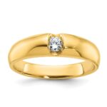 14k IBGoodman Men's 1/5 carat Diamond Complete Ring