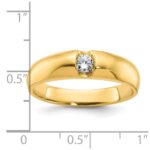 14k IBGoodman Men's 1/5 carat Diamond Complete Ring - Image 3