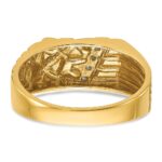 14k IBGoodman Men's Diamond Nugget Complete Ring - Image 7