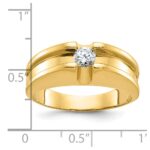 14k IBGoodman Men's 1/3 carat Diamond Complete Ring - Image 3