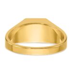 14k IBGoodman Men's Polished 1/4 Carat AA Diamond Ring - Image 7