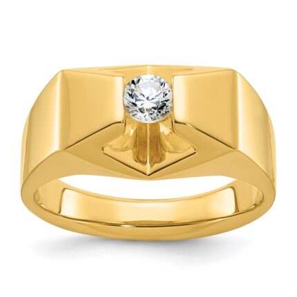 14k IBGoodman Men's 1/3 carat Diamond Complete Ring