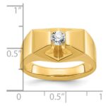 14k IBGoodman Men's 1/3 carat Diamond Complete Ring - Image 3