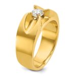 14k IBGoodman Men's 1/2 carat Diamond Complete Ring - Image 8
