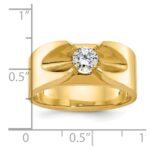 14k IBGoodman Men's 1/2 carat Diamond Complete Ring - Image 3
