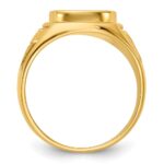 IBGoodman 14k Men's Polished and Textured Blue Lodge Master Masonic Ring Mounting - Image 2