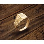 14k IBGoodman 13x9mm Men's Signet Ring - Image 9