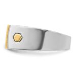 14k Two-tone IBGoodman Men's 1/3 carat Diamond Complete Ring - Image 5