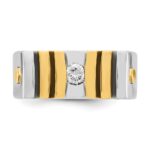 14k Two-tone IBGoodman Men's Diamond Ring Mounting - Image 6