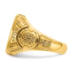 14k IBGoodman 16.5x14.8mm Men's Cushion Signet Ring - Image 5