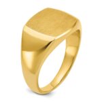 14k IBGoodman 14x14mm Men's Cushion Signet Ring - Image 6