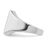 14k White Gold IBGoodman 16x16mm Men's Square Signet Ring - Image 3