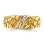 14k IBGoodman Men's 1/4 carat Diamond Nugget Complete Ring - Image 6
