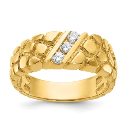 14k IBGoodman Men's Diamond Nugget Ring Mounting