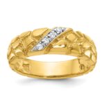 14k IBGoodman Men's Diamond Nugget Ring Mounting