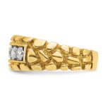 14k IBGoodman Men's 1 carat Diamond Nugget Complete Ring - Image 3