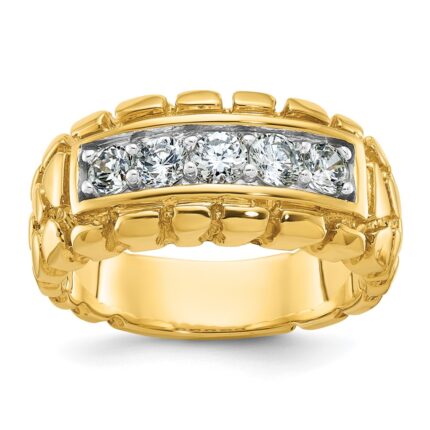 14k IBGoodman Men's Diamond Nugget Ring Mounting