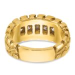 14k IBGoodman Men's 1 carat Diamond Nugget Complete Ring - Image 5