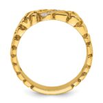 14k IBGoodman Men's 1/4 carat Diamond Nugget Complete Ring - Image 2