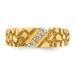 14k IBGoodman Men's 1/4 carat Diamond Nugget Complete Ring - Image 6