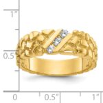 14k IBGoodman Men's Diamond Nugget Ring Mounting - Image 3