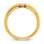 14k IBGoodman Men's 1/4 carat Diamond Complete Ring - Image 2