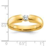 14k IBGoodman Men's 1/4 carat Diamond Complete Ring - Image 3