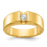 14k IBGoodman Men's 1/4 carat Diamond Complete Ring