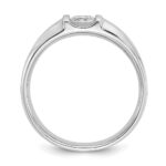 IBGoodman 14k White Gold 1/2 carat Lab Grown Diamond VS/SI+ G+ Complete Men's Ring - Image 2