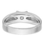 IBGoodman 14k White Gold 1/2 carat Lab Grown Diamond VS/SI+ G+ Complete Men's Ring - Image 5