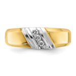 IBGoodman 14k Two-tone Polished Men's Ring Mounting - Image 5