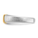 14k Two-tone IBGoodman Men's 1/2 carat Diamond Complete Ring - Image 5