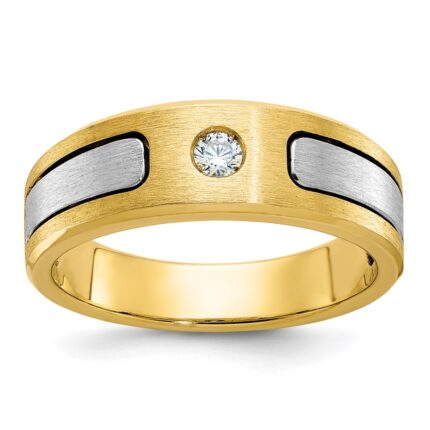 10k Two-Tone Fancy Ring Mounting