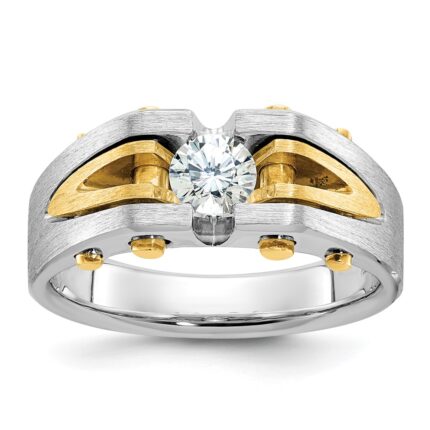 10k Two-Tone Fancy Ring Mounting